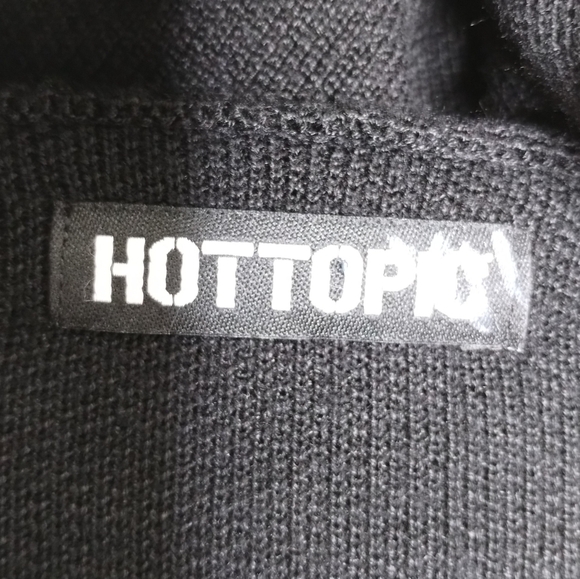 HOT TOPIC Black & Red Star Girls Hooded Tunic Plus Size 3X - Picture 4 of 7